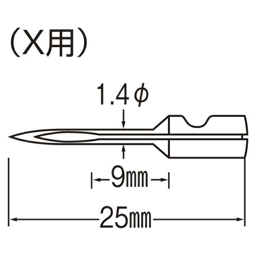 バノック バノック交換針 薄物用 N-X 1個