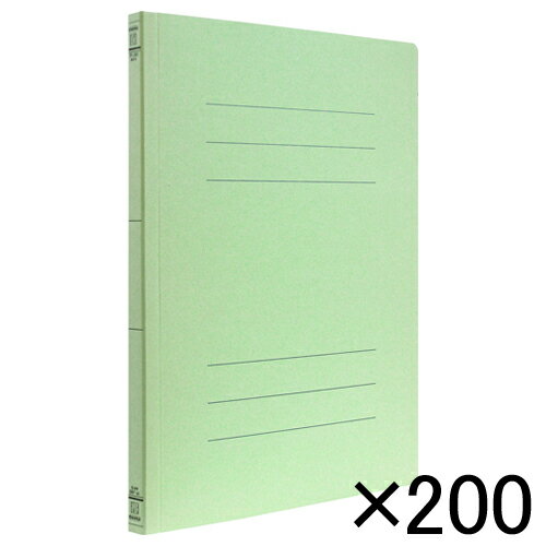 ナカバヤシ フラットファイル EJ／A4S緑 200枚 フF-EJ80-GX200 1箱