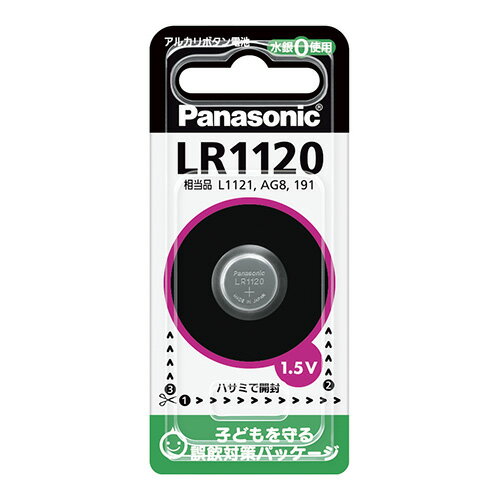 パナソニック アルカリボタン電池 LR1120P 1P.