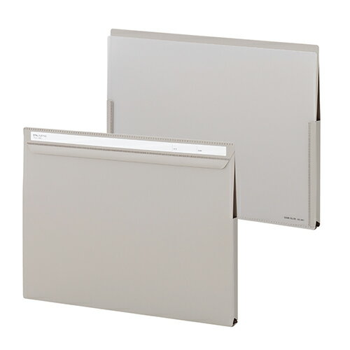 セキセイ フリップファイルA4ヨコ ライトグレー SEL-2801-61