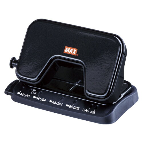 マックス 軽あけパンチ SCOOVA ブラック DP-15T/K 1台