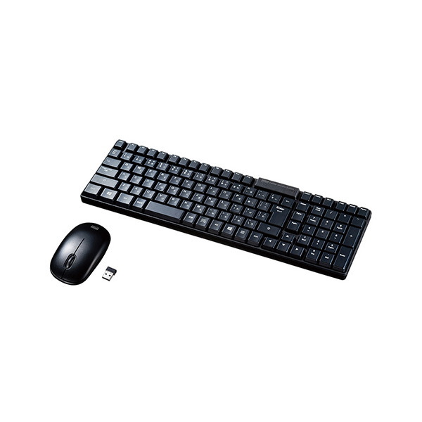 サンワサプライ マウス付きワイヤレスキーボード SKB-WL34SETBK 1セット