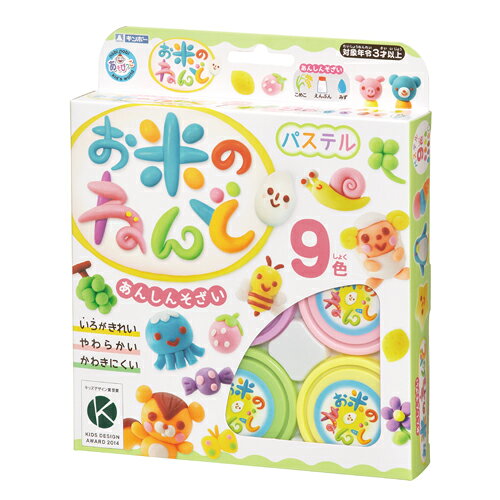 銀鳥 お米のねんど パステル9色 462-301 1個