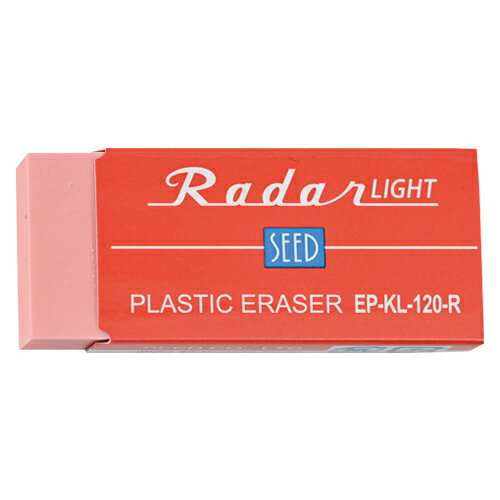 Erasers - シード 消しゴム レーダー ライト120レッド EP-KL-120-R 1個