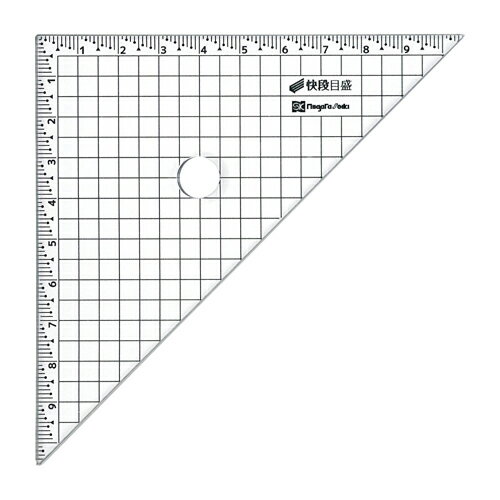 新潟精機 カッティング方眼三角定規 快段目盛 CAGS-4545KD 1巻