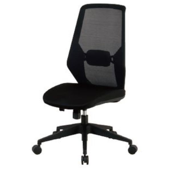 弘益 オフィスチェアメッシュ張り CK01(BK) 1脚
