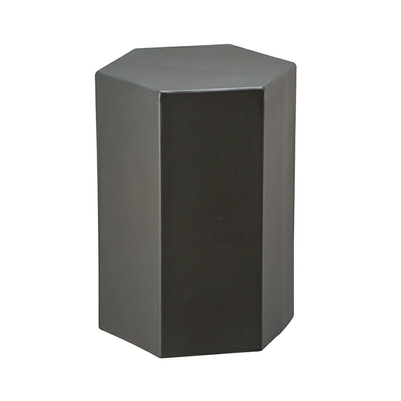 オンリーワンクラブ 六角スツール 黒マット MZ3-08HSB