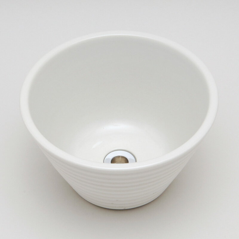 オンリーワンクラブ 水鉢 ガーデンポット 千段ホワイト TK3-E-DBW