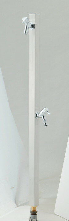 オンリーワンクラブ アクアルージュW 水栓柱 補助蛇口付 ヘアライン TK3-SKWS