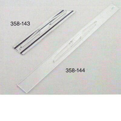 アクリルジョイント定規 巾80×長550×厚7mm 1つ 358-143