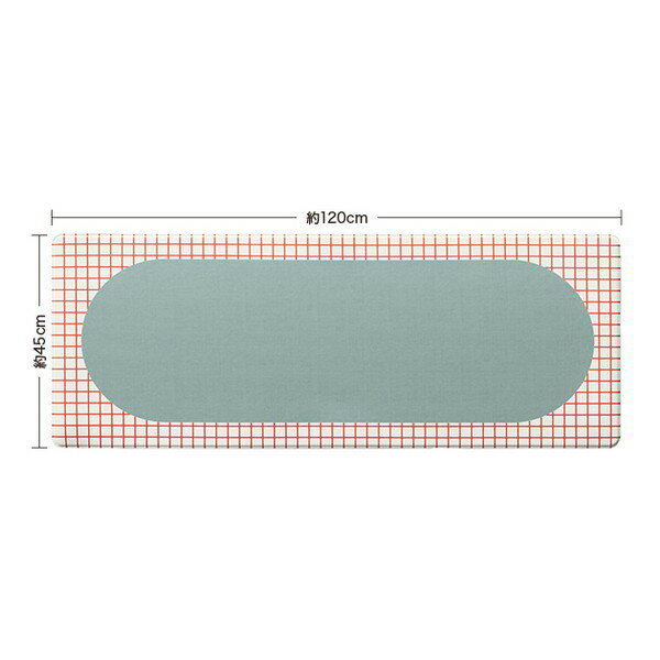 サンゲツ 置けるんシリーズ 拭けるキッチンマット ラウンドラティス HMT-108-S 全厚10mm 1枚