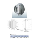 西邦工業 ベントキャップ 外壁用アルミ製換気口 薄型 縦ガラリ 低圧損 ST-G ST100G