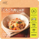 ほくほくのじゃがいもとお肉を鰹と昆布のお出汁で炊いた定番の一品。 商品内容 肉じゃが200g 商品内容 レトルト 宅配区分：常温 賞味期限（目安）：1095 アレルギー物質 　卵：なし 　乳成分：なし 　小麦：あり 　そば：なし 　落花生：なし 　えび：なし 　かに：なし 　あわび：なし 　いか：なし 　いくら：なし 　オレンジ：なし 　キウイフルーツ：なし 　牛肉：あり 　くるみ：なし 　さけ：なし 　さば：なし 　大豆：あり 　鶏肉：あり 　バナナ：なし 　豚肉：なし 　まつたけ：なし 　もも：なし 　やまいも：なし 　りんご：なし 　ゼラチン：なし 　カシューナッツ：なし 　ごま：なし 　アーモンド：なし 　魚介類：なし●包装、熨斗、紙袋サービスはおこなっておりません。 ●ケースで購入の場合ケース入数以上になる場合、ケースごとに送料がかかります。自動ではでないのであらかじめご了承ください。 組み立て区分：完成品 名入区分：名入れ可（メーカー） 名入最小数量：1 名入納期目安：1 名入れご希望の際は料金や詳細は先にお問い合わせください。