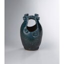信楽焼 紺窯肌手桶花瓶 sha-231(3)