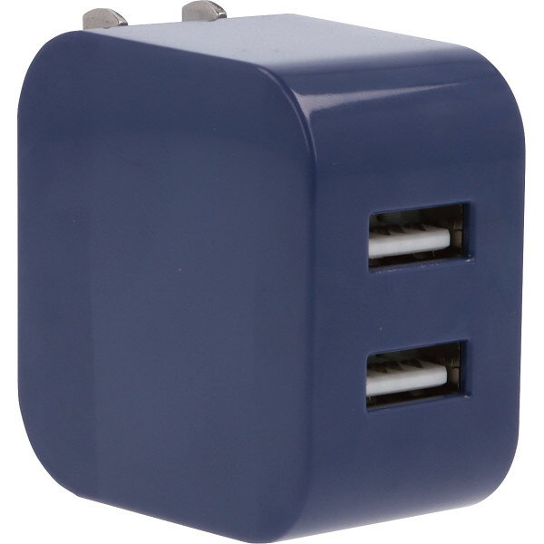 2ポートUSBアダプター（3.4A） ネイビー 46