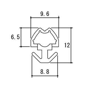 三協アルミ 気密材・モヘア BA1020-00 10m巻