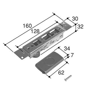 三協アルミ 引き違い戸錠 PKH7172-00