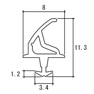 House Building Materials - 三協アルミ 気密材・モヘア TS-222000-00 5m巻