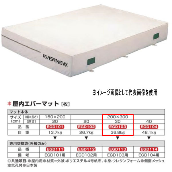 エバニュー 屋内エバーマット EGD103 200×300cm 30cm厚