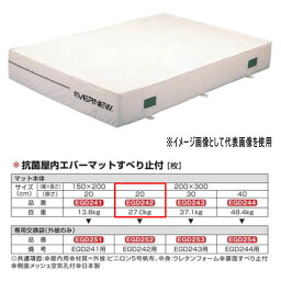 エバニュー 抗菌 屋内 エバーマット すべり止付 EGD242 200×300cm 20cm厚