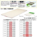 エバニュー 5cm厚 抗菌合成 スポンジコンビマットすべり止付 EKM187 幅150×長600cm 9号帆布(4)