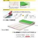 エバニュー 6cm厚指導ライン入りマットすべり止付 EKM403 幅120×長300cm 6号帆布