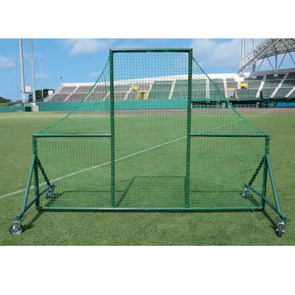 カネヤ 左右対応ピッチャー前ネット 硬式・プロ向 幅3m×高2.05m×脚部1m KB-1121