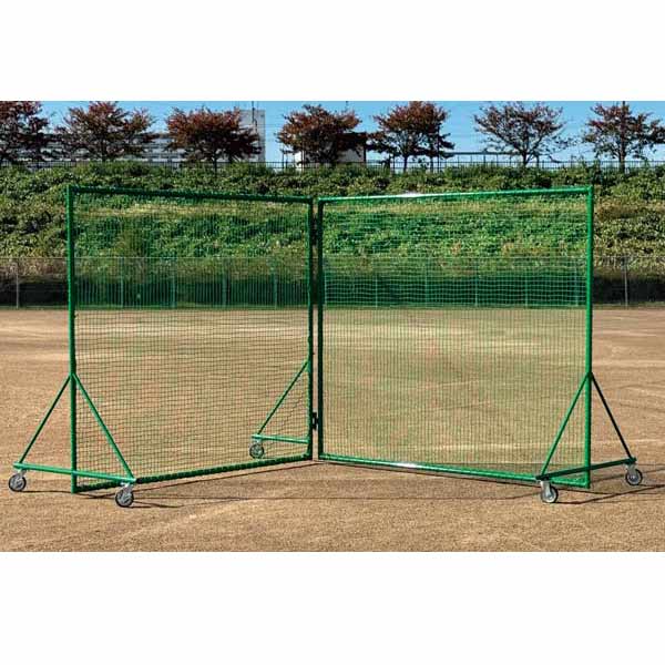 カネヤ V型防球ネット 幅6m×高2.55m×脚部1m KB-3700