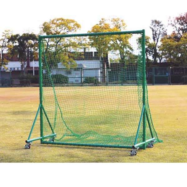 カネヤ サイド一体極太フレーム全面ティーネット 硬式・プロ向 幅2m×高2.05m×脚部1m KB-526