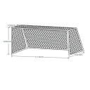 カネヤ ジュニアサッカーゴールネット 亀甲目 K-5058 幅510cm×高220cm×奥行上100cm×奥行下200cm(4)