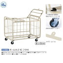 三和体育 スチール ボールカゴ 45フタ付 S-0382 ボール45個収納 幅80cm×長さ100cm×高さ84cm 組立式