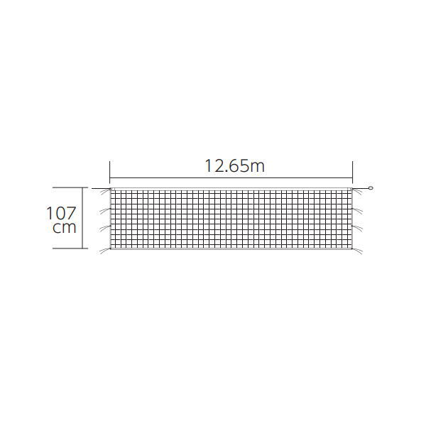 トーエイライト ソフトテニスネット 幅107cm×長さ12.65m B2484