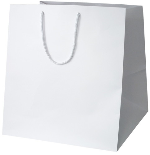 高級 手提げ袋 383888 マット・ホワイト W-400 400×390×430 50枚