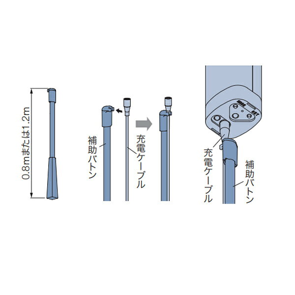 タチカワ カーテンレール ホームタコス トリーチェ部品 補助バトン（1.2m） マット...