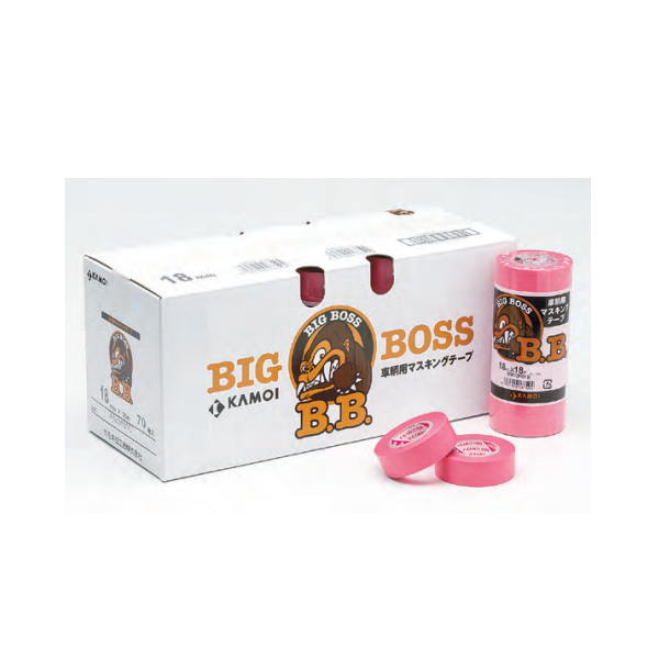 カモイ 車両塗装用マスキングテープ BIG BOSS 12mm巾×18m長 100巻