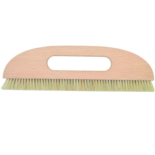 広島 三行ブラシ 白馬毛 ハの字 穴あき 9寸 473-64