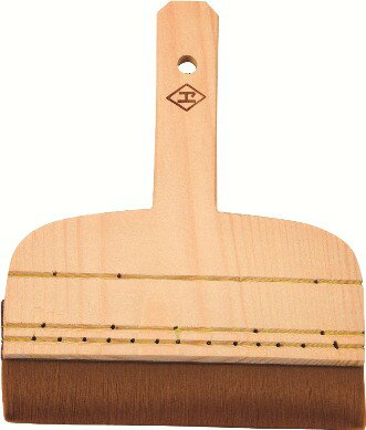 広島 茶 ナイロン付け廻し 切継 糊刷毛 京型 5寸 520-43