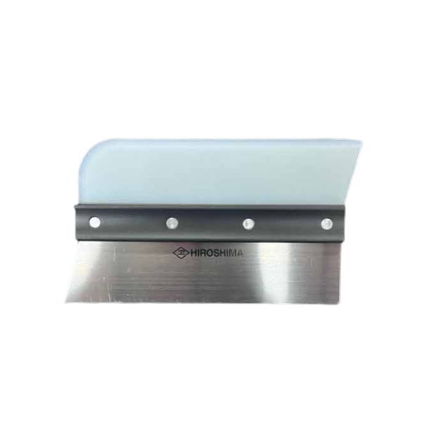 広島 角ベラ付スムーサー地ベラ 1.2mm厚 6寸 132-84(4.0)