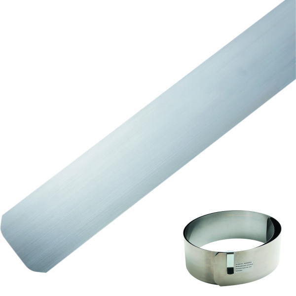 スチールルーラー 平型ルーラー 長さ2100mm×巾100mm 厚0.5mm 66-52