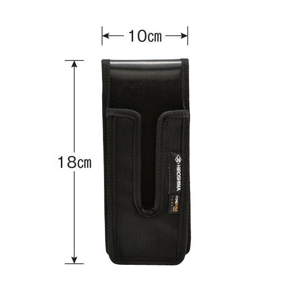 広島 スリムコーデュラ サンダー入れ ブラック 775-84