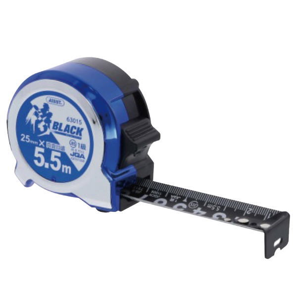 侍ブラックコンパクトコンベ 5.5m 幅25mm 青 63-4158