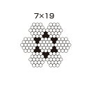 水本機械 ワイヤーロープ 7×19 SUS304 W19-10 200m