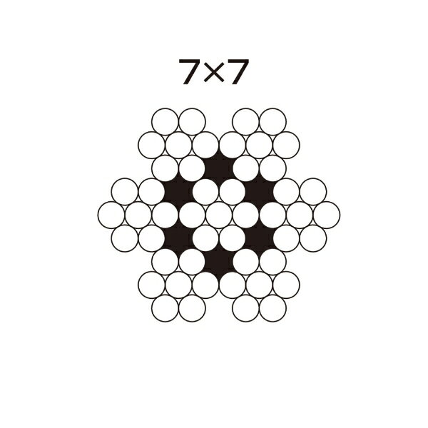 水本機械 ワイヤーロープ 7×7 SUS304 W7-1 200m