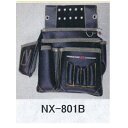 MEXES 仮枠釘袋 墨ツボ差付 小 NX-801B(ブラック) 約H300×W330×D130mm(4)