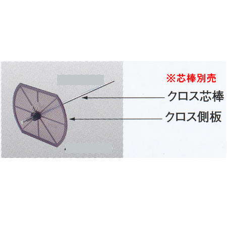 ヤヨイ化学 糊付機用 クロス側板A 蝶ネジ付 φ22用 400-261