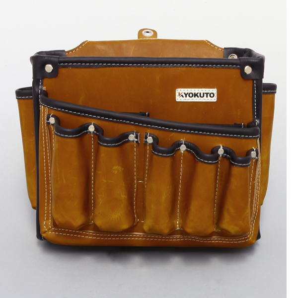 KLASS 極東産機 本革腰袋 ダメージブラウン ワイド 11-8175 2