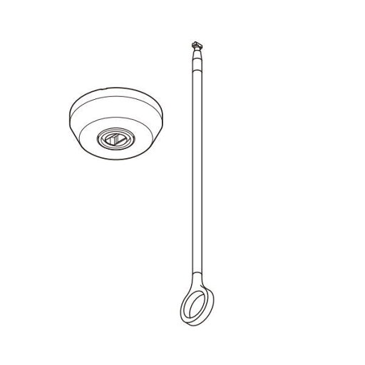 トーソー ランドリーバー LB-1部品 吊りポールセット H450用 ホワイト 958118 トーソー ランドリーバー LB-1部品 吊りポールセット H450用 ホワイト 958118