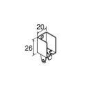 トーソー ニューリブ用部品 壁面ブラケットB ホワイト 548661 1個