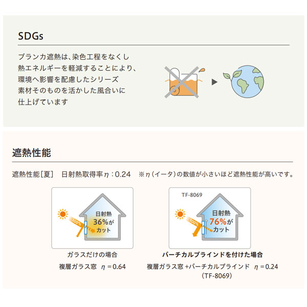 トーソー バーチカルブラインド ブランカ遮熱 レース付タイプ デュアルツイン ルーバー幅100mm TF-8069 幅3610〜4000mm 高さ2610〜3000mm [2]