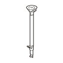 トーソー 中型・大型 部品 伸縮吊棒A A250 170mm~250mm シルバー 1本 499000